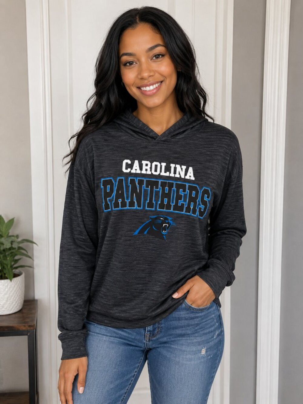 NFL Dark Gray Carolina Panthers Hoodie